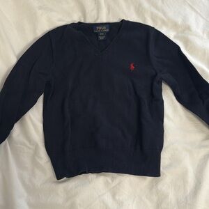 Polo by Ralph Lauren Kids Navy V-Neck Sweater